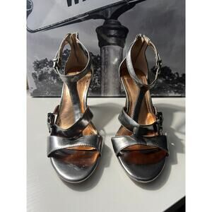 BCBGENERATION WOMEN'S SANDALS SIZE 7.5 SILVER EUC